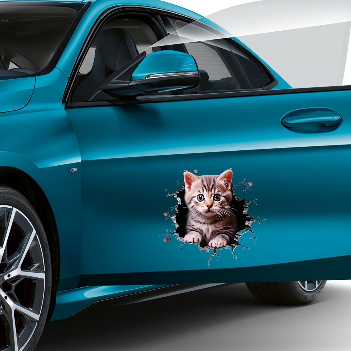 Laptop Accessories And Parts - Polyvinyl Chloride Cat Pattern Car Decal,