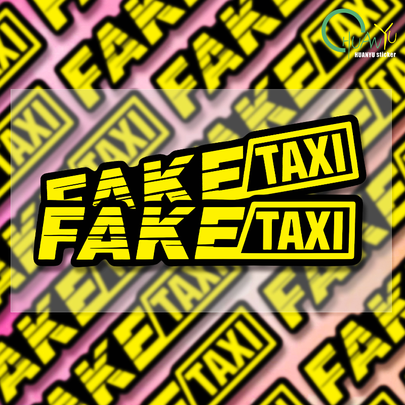 Yellow Laptop Accessories - Yellow Fake Taxi Logo Pvc Waterproof