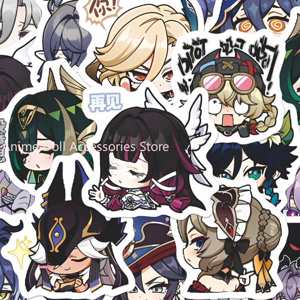 Laptop Accessories And Parts - 64PCS Genshin Impact Moon Maiden Anime