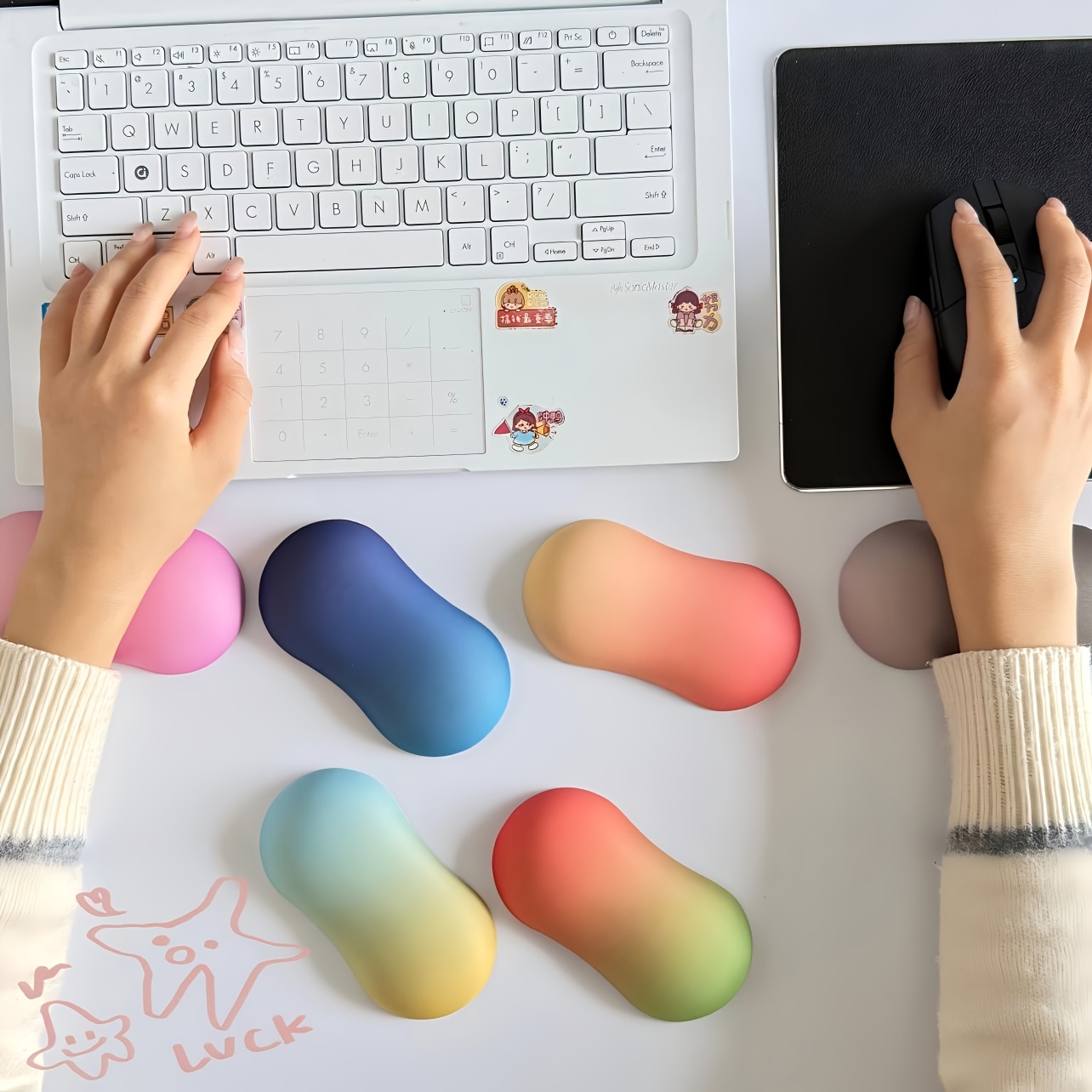 Wrist Rest Gel - Ergonomic Memory Foam Mouse Wrist Rest,