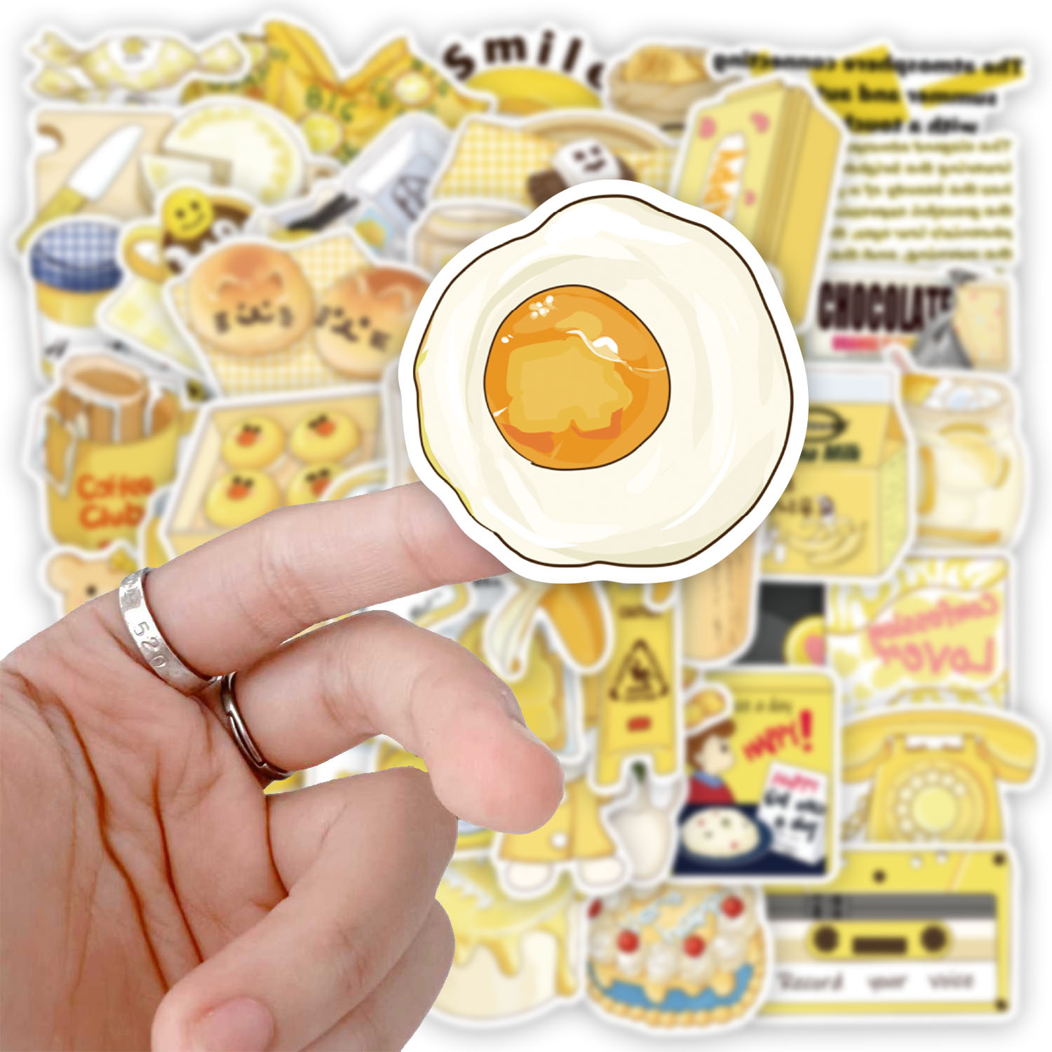 50PCS Yellow Salt Series Fun S - огляд і ціна Yellow Laptop Accessories