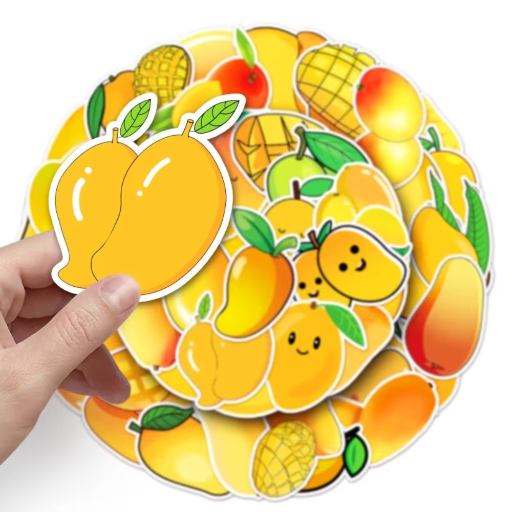 50Pcs Kawaii Yellow Fruit Mang - огляд і ціна Yellow Laptop Accessories