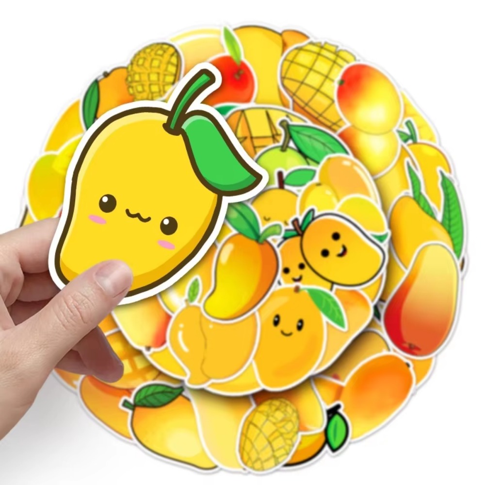 50Pcs Kawaii Yellow Fruit Mang - огляд і ціна Yellow Laptop Accessories
