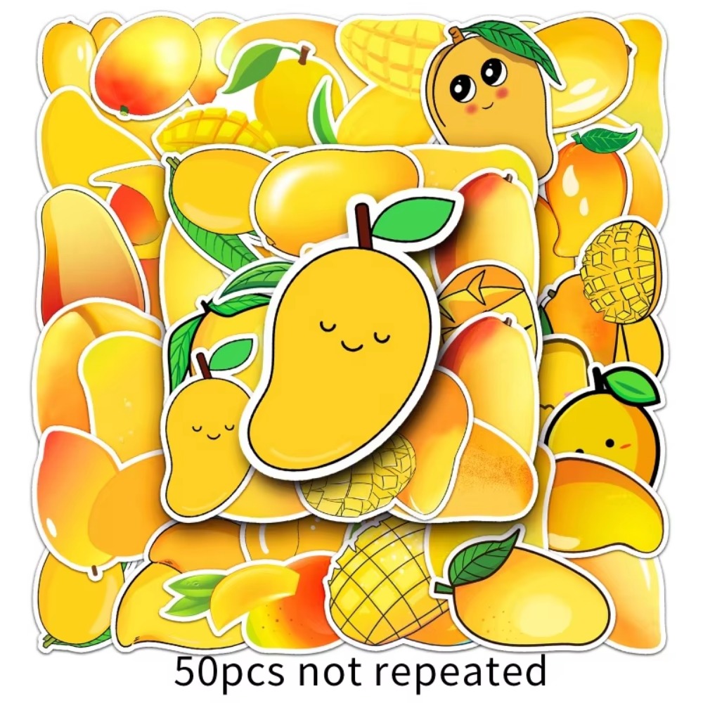 50Pcs Kawaii Yellow Fruit Mang - огляд і ціна Yellow Laptop Accessories