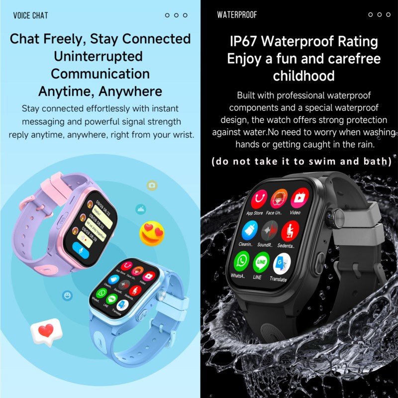 4G Smart Watch Kids 2.0 Inch H - огляд і ціна Wrist Rest Gel