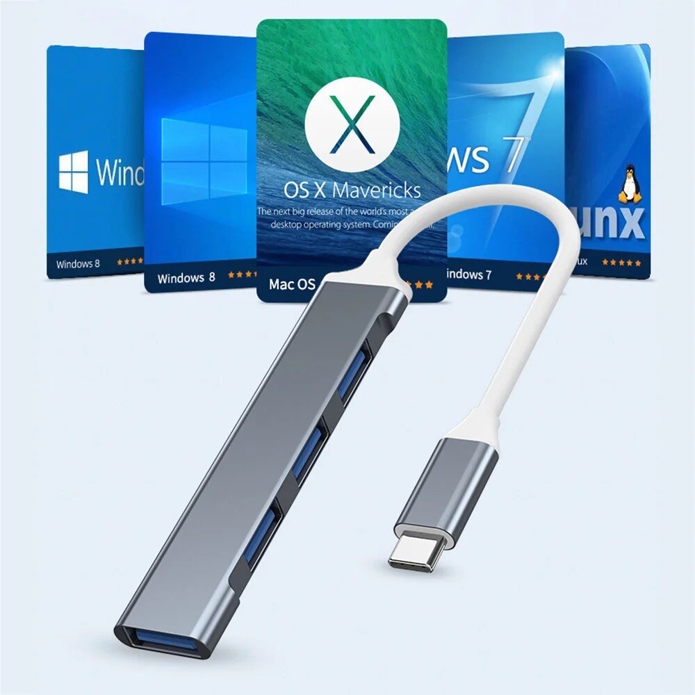 4 Ports Multi Splitter USB 3.0 - огляд і ціна Laptop Accessories Macbook