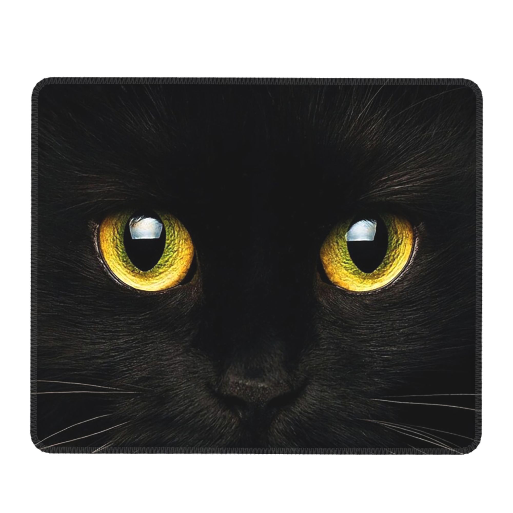 Black Cat Face And Yellow Eyes - огляд і ціна Yellow Laptop Accessories