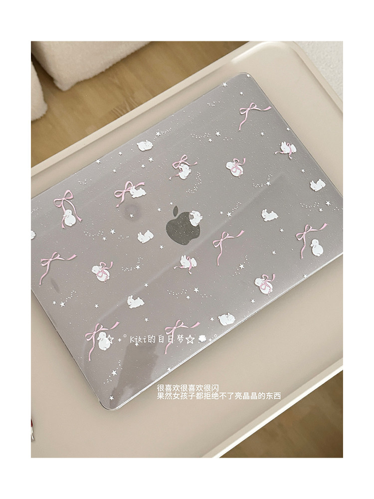Cute Pink Bow Glitter Laptop C - огляд і ціна Laptop Accessories Pink