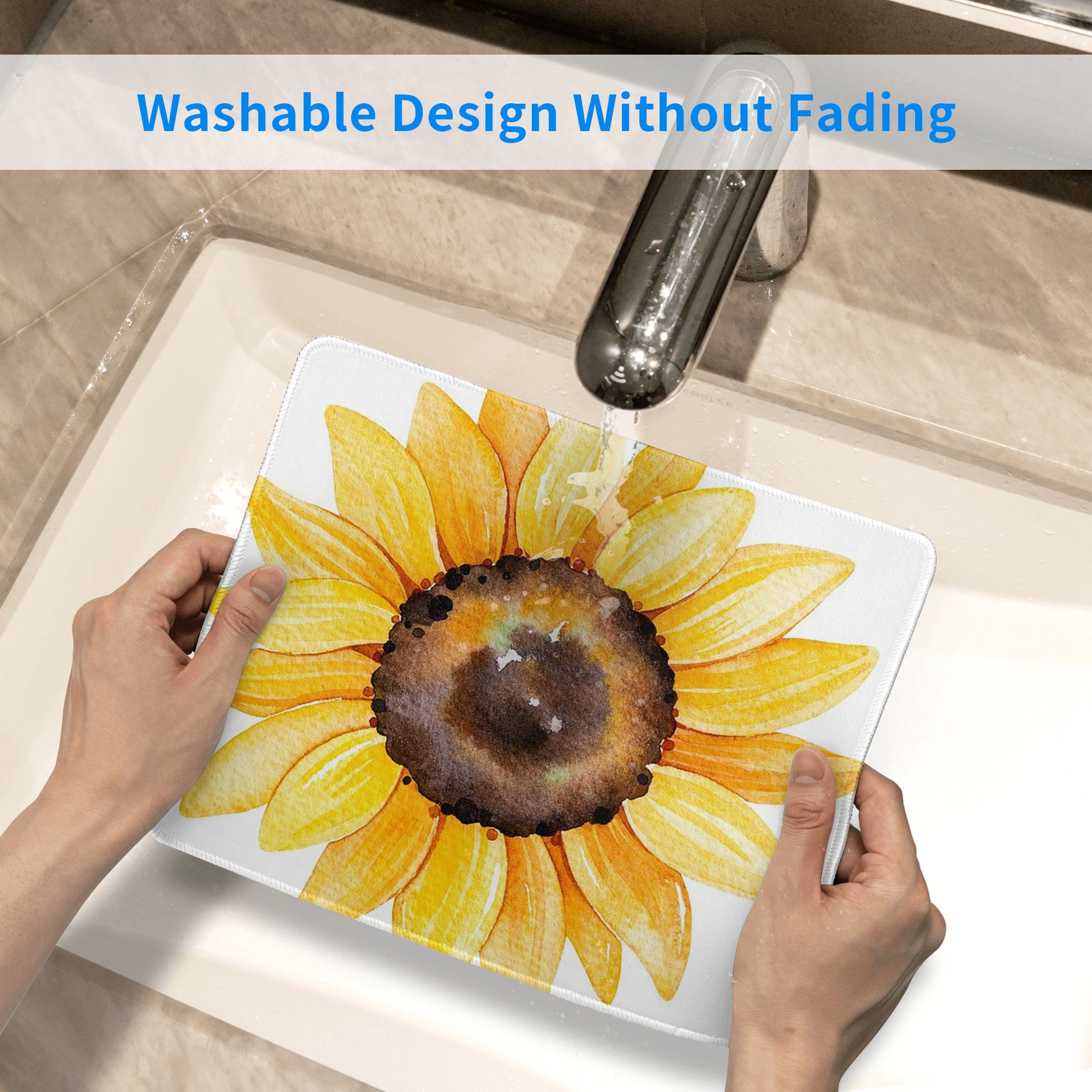 Watercolor Sunflower Vibrant Y - огляд і ціна Yellow Laptop Accessories