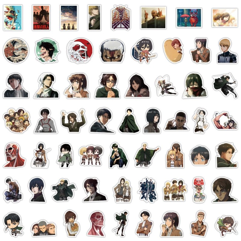 60Pcs Attack on Titan Anime St - огляд і ціна Laptop Accessories And Parts