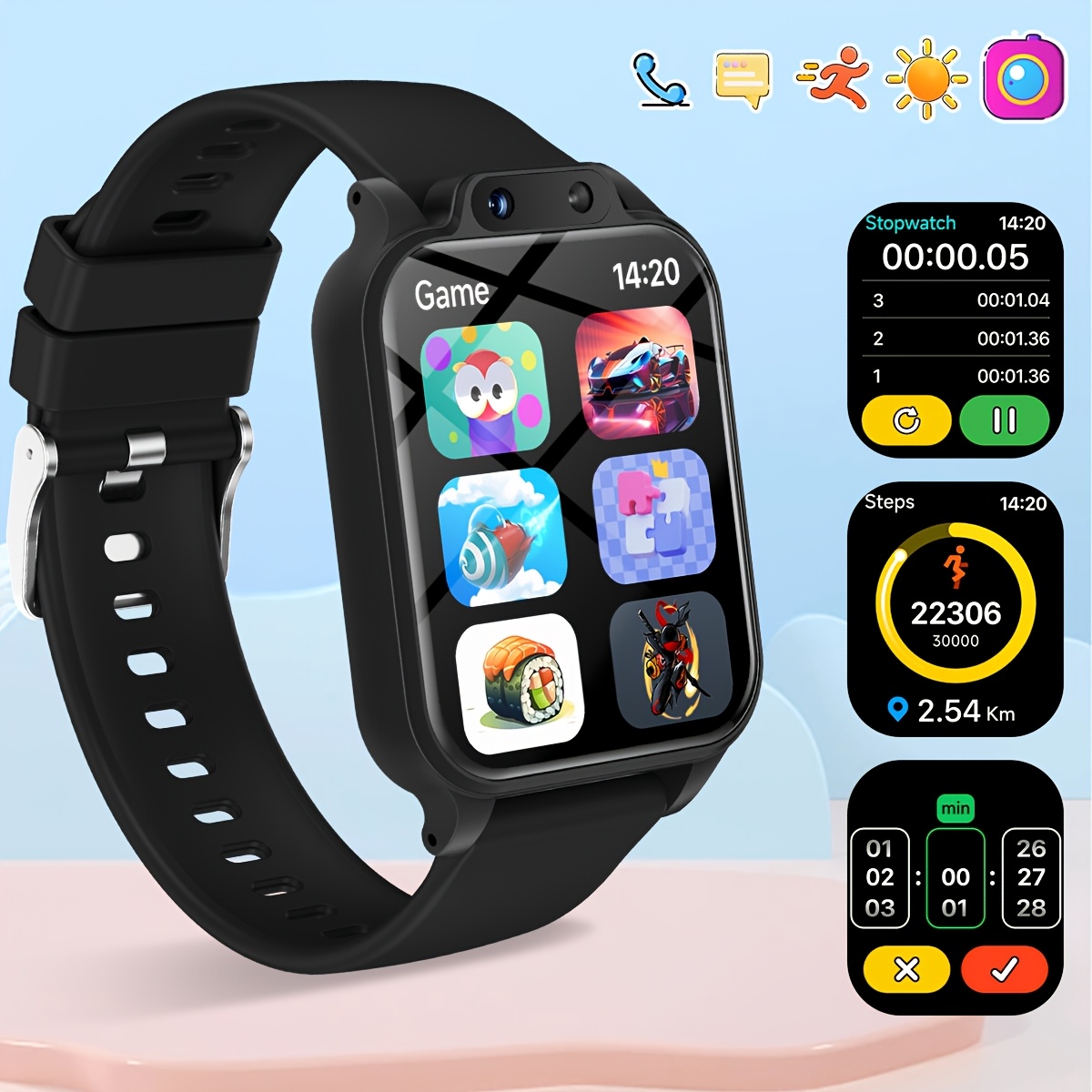 Youngsters's Smart Watch with  - огляд і ціна Wrist Rest Gel