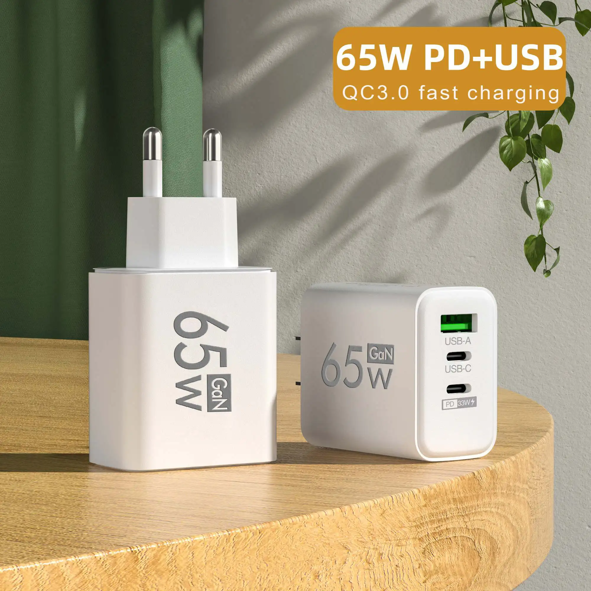 Foldable 65W GaN 3‑Port USB‑C  - огляд і ціна Laptop Accessories Macbook